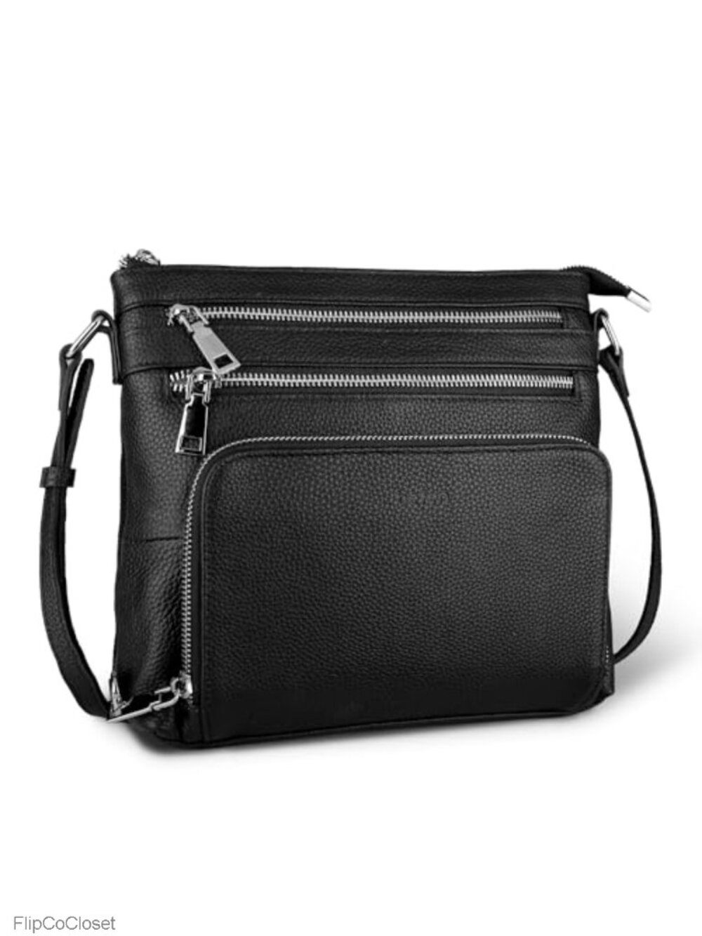 Genuine Leather Crossbody Bag RFID Anti-Theft Shoulder Purse